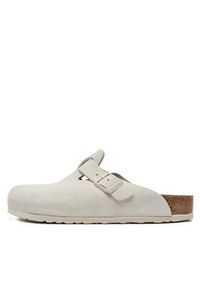 Birkenstock Klapki Boston 1024731 Biały. Kolor: biały. Materiał: skóra