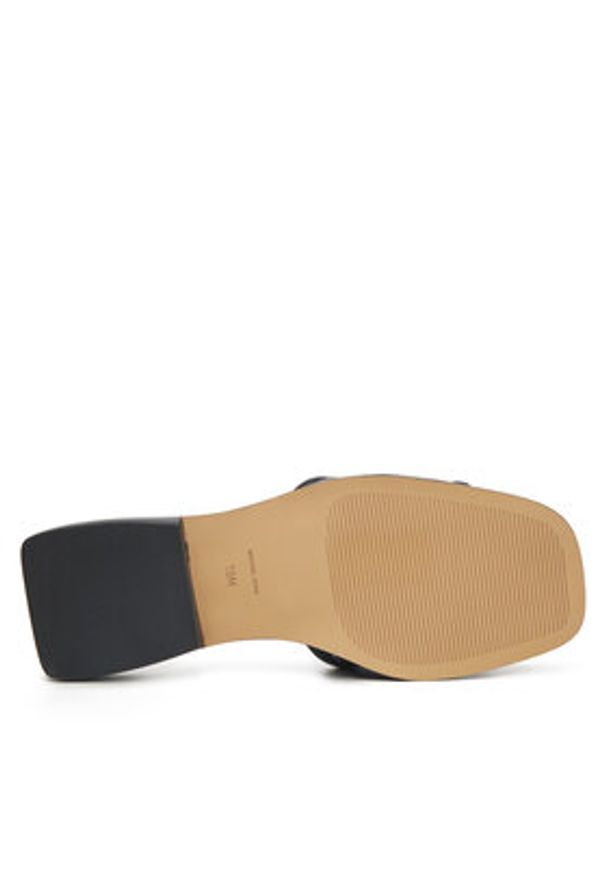Michael Kors Klapki Mandy Slide 40R5MAFS2L Czarny. Kolor: czarny. Materiał: skóra