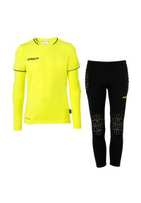 UHLSPORT - Dzieci Dres Piłka Nożna Uhlsport Save Gk Czarny. Kolor: żółty, wielokolorowy, czarny. Materiał: dresówka. Styl: młodzieżowy #1