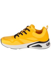 skechers - Tenisówki Skechers Model Tres-air Uno Kolor żółty. Kolor: żółty. Materiał: syntetyk, tkanina, materiał