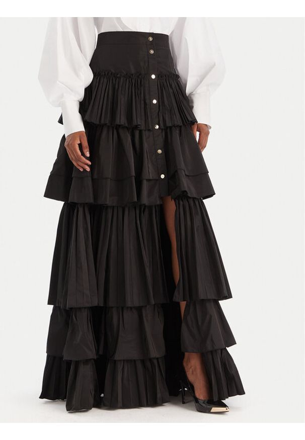 Babylon Spódnica maxi MF0503 Czarny Regular Fit. Kolor: czarny. Materiał: syntetyk