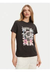 Roxy T-Shirt ERJZT05911 Szary Regular Fit. Kolor: szary. Materiał: bawełna