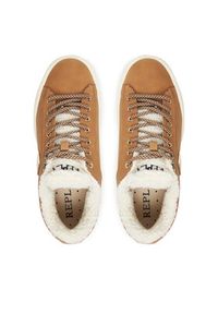 Replay - REPLAY Sneakersy GWZ7G .000.C0002S Beżowy. Kolor: beżowy. Materiał: skóra