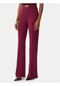 Artigli - ARTIGLI Spodnie materiałowe ACPA002994 Bordowy Regular Fit. Kolor: czerwony. Materiał: syntetyk