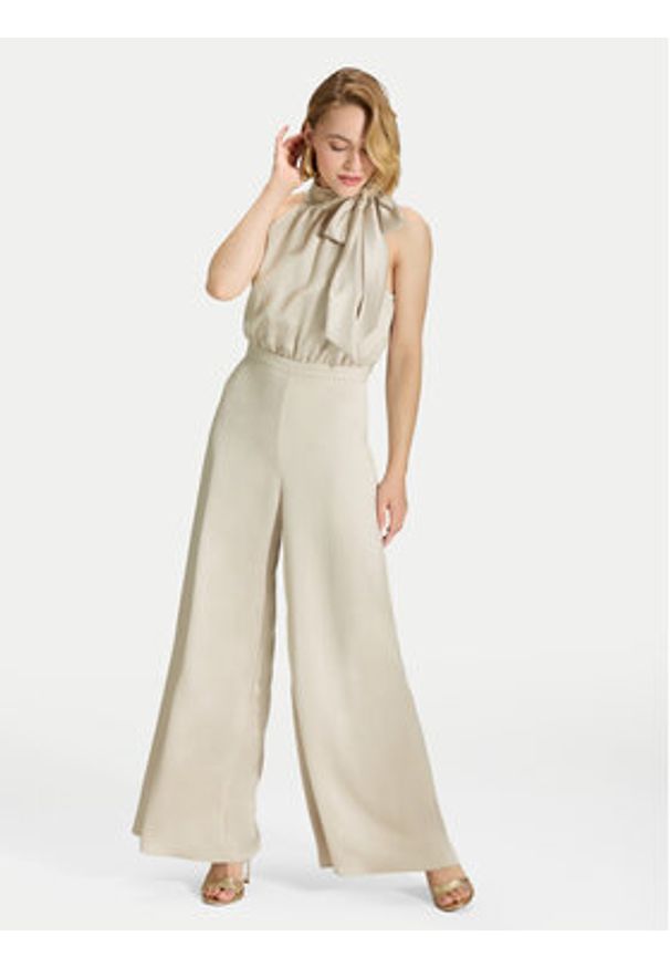 Swing Kombinezon 3AK01900 Beżowy Regular Fit. Kolor: beżowy. Materiał: syntetyk