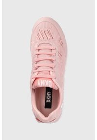 DKNY - Dkny sneakersy K4129862.WRH kolor różowy. Nosek buta: okrągły. Zapięcie: sznurówki. Kolor: różowy. Materiał: guma #4