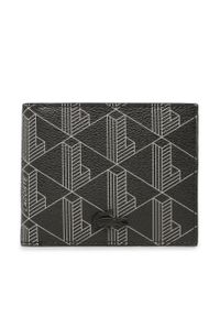 Duży Portfel Męski Lacoste S Billfold NH3697LX Monogram Noir Gris H45. Kolor: czarny. Materiał: skóra #1