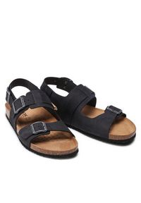 Geox Sandały U Sandal Ghita A U159VA 00032 C9999 Czarny. Kolor: czarny. Materiał: skóra, nubuk #7