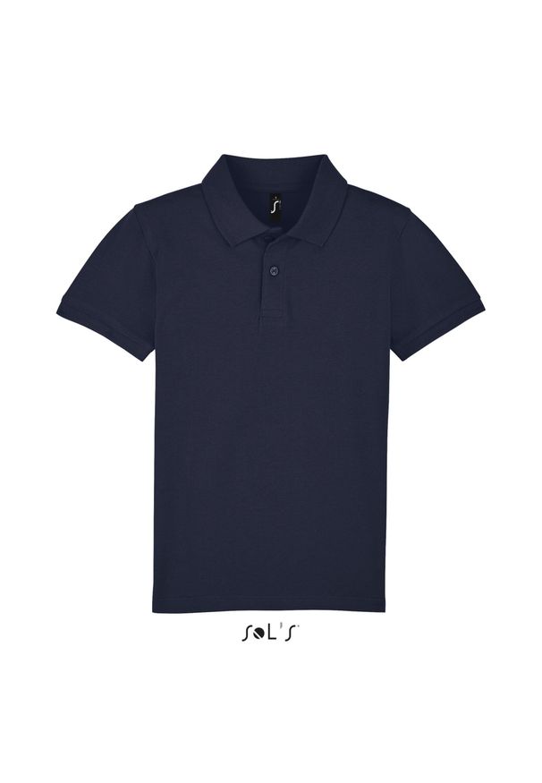 SOL'S - Koszulka polo dla dzieci Sol's Perfect. Typ kołnierza: polo. Kolor: niebieski. Materiał: bawełna. Sezon: lato