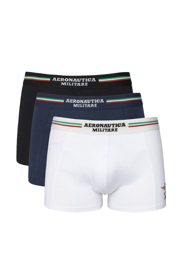 Aeronautica Militare Komplet 3 par bokserek AM1UBX001T Kolorowy. Materiał: bawełna. Wzór: kolorowy