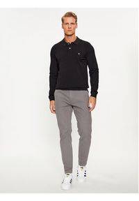 United Colors of Benetton - United Colors Of Benetton Polo 3089J3204 Czarny Regular Fit. Typ kołnierza: polo. Kolor: czarny. Materiał: bawełna