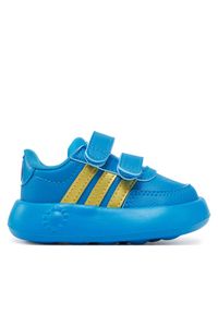 Adidas - Sneakersy adidas. Kolor: niebieski. Wzór: motyw z bajki