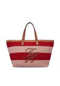 TOMMY HILFIGER - Tommy Hilfiger Torebka Th Nautical Tote Crochet Str AW0AW18816 Kolorowy. Wzór: kolorowy #1