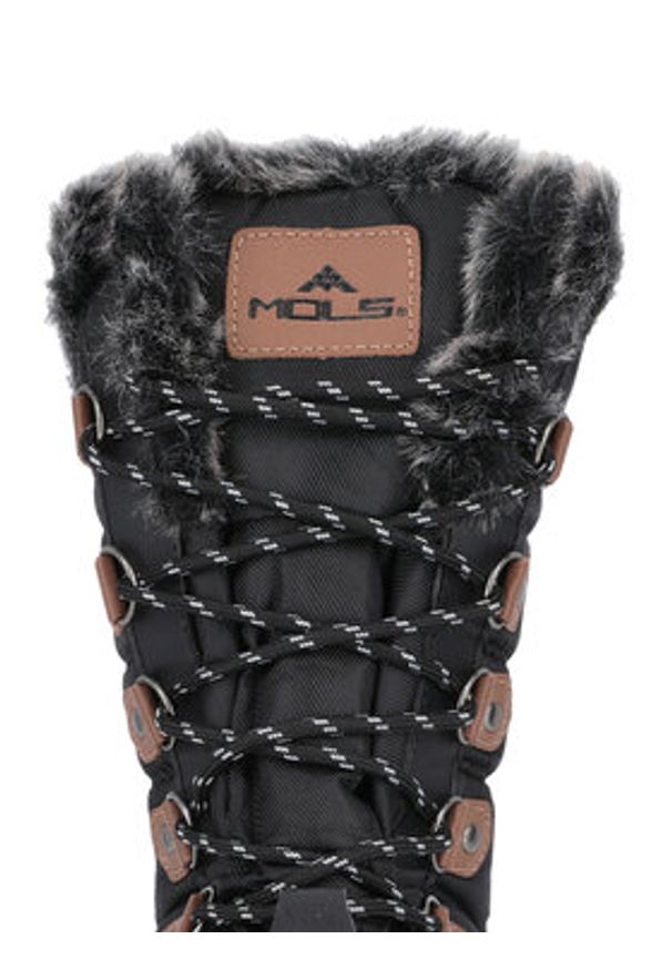 MOLS Śniegowce M244393 Czarny. Kolor: czarny. Materiał: materiał