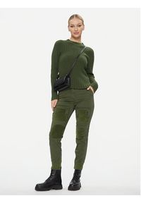 Aeronautica Militare Sweter 232MA1474DL515 Khaki Regular Fit. Kolor: brązowy. Materiał: wiskoza #2