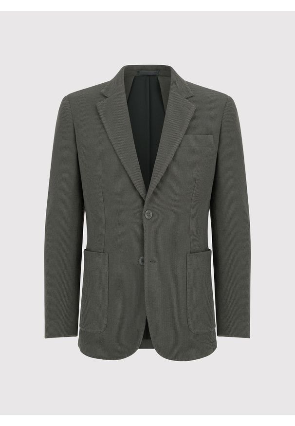 Pako Lorente - PAKO LORENTE – Bawełniana marynarka męska w kolorze zielonym. Okazja: na co dzień. Kolor: zielony, czarny. Materiał: bawełna. Styl: casual
