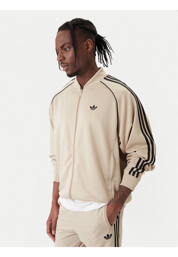 Adidas - adidas Bluza adicolor SST Classic KC8524 Beżowy Loose Fit. Kolor: beżowy. Materiał: bawełna