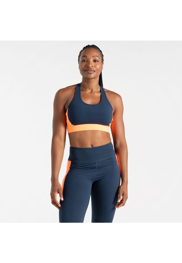 DARE 2B - Biustonosz damski Swift II. Kolor: niebieski, pomarańczowy, wielokolorowy. Sport: fitness