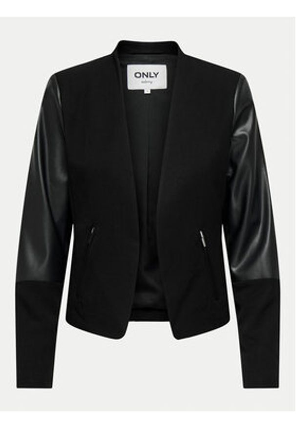 only - ONLY Marynarka Farida 15334242 Czarny Regular Fit. Kolor: czarny. Materiał: syntetyk