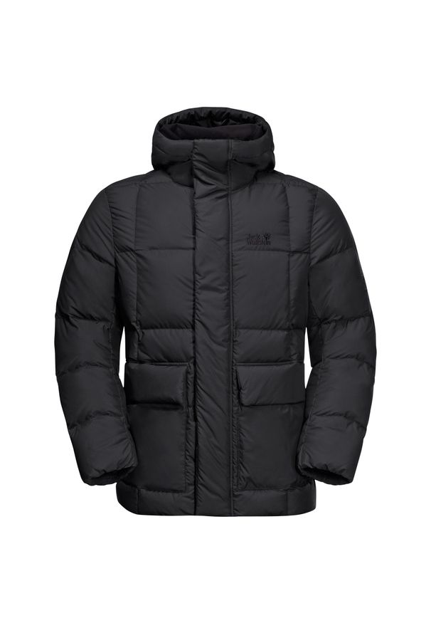 Kurtka zimowa męska Jack Wolfskin Frozen. Kolor: czarny. Materiał: puch. Sezon: zima