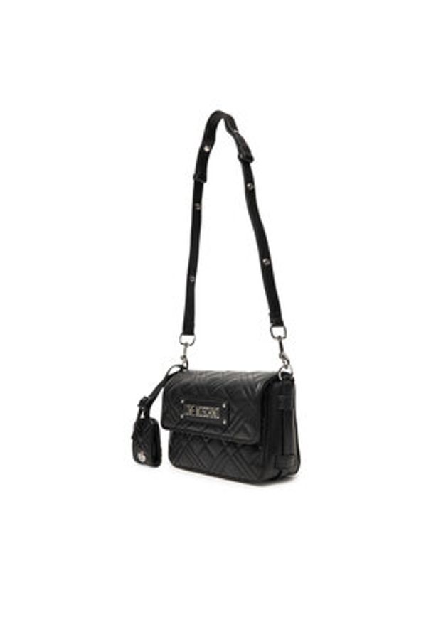 Love Moschino - LOVE MOSCHINO Torebka JC4210PP0MLA000B Czarny. Kolor: czarny. Materiał: skórzane