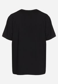 Born2be - Czarny Bawełniany T-shirt z Nadrukiem Zwierzęcym Kaslla. Okazja: na co dzień. Kolor: czarny. Materiał: bawełna. Wzór: motyw zwierzęcy, nadruk. Styl: casual, klasyczny, elegancki #4
