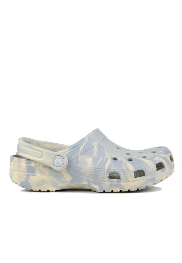 Klapki damskie sportowe Crocs CLASSIC MARBLED CLOG. Kolor: wielokolorowy, żółty, szary. Styl: sportowy