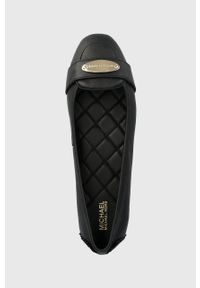 MICHAEL Michael Kors baleriny Mk Plate kolor czarny 40R3MKFR1L. Nosek buta: okrągły. Kolor: czarny. Materiał: skóra, guma #2