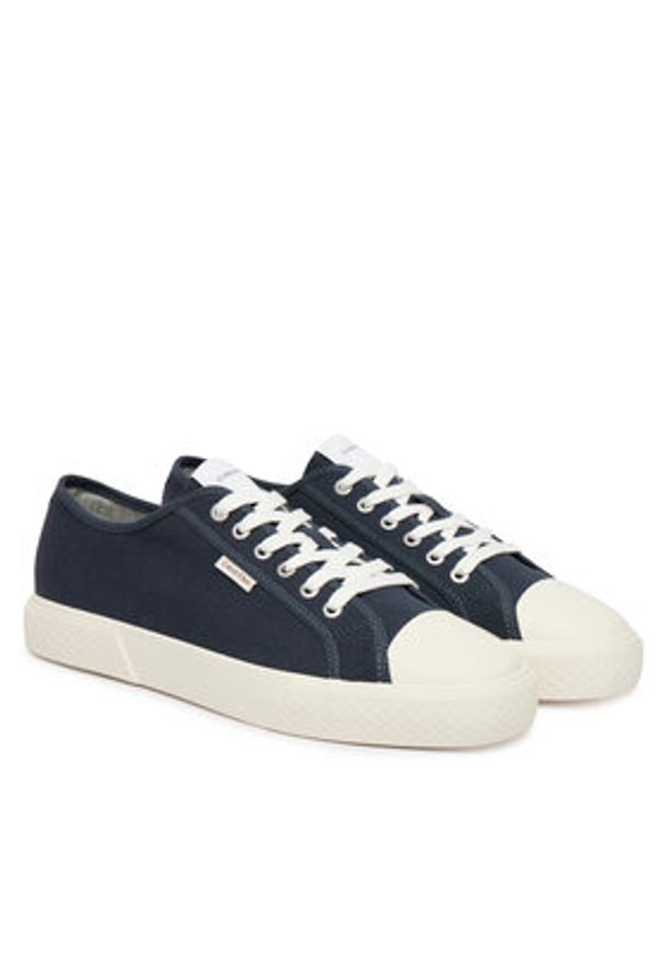 Calvin Klein Trampki Vulc Laceup Cv HM0HM02121 Granatowy. Kolor: niebieski. Materiał: materiał