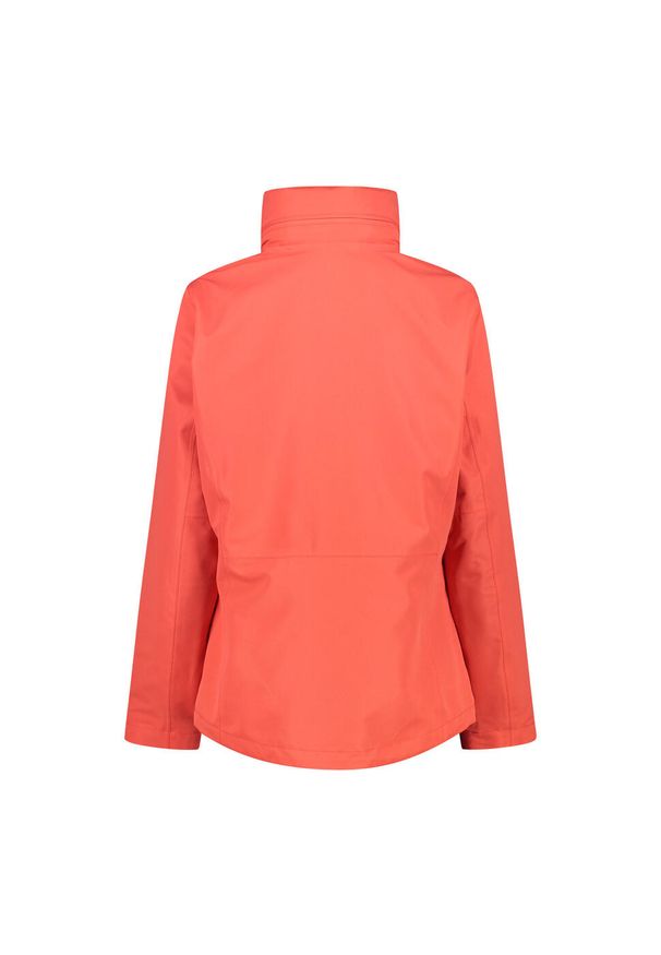 Kurtka damska turystyczna CMP 32Z1436D. Kolor: czarny, pomarańczowy, czerwony, wielokolorowy. Sport: turystyka piesza