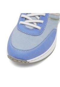 Rieker Sneakersy N4381-10 Błękitny. Kolor: niebieski. Materiał: skóra