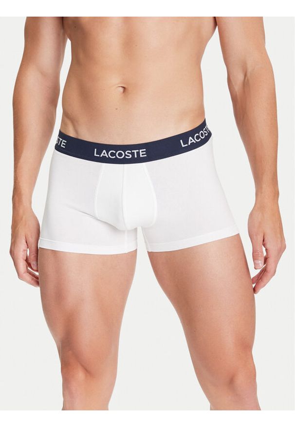 Lacoste Komplet 5 par bokserek 5H1292 Biały. Kolor: biały. Materiał: bawełna