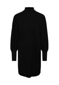YAS Sukienka dzianinowa 26030696 Czarny Regular Fit. Kolor: czarny. Materiał: wiskoza #3