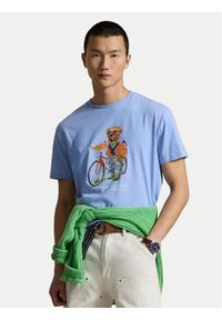 Polo Ralph Lauren T-Shirt 710B16612001 Niebieski Regular Fit. Typ kołnierza: polo. Kolor: niebieski. Materiał: bawełna #1
