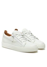 Giuseppe Zanotti - GIUSEPPE ZANOTTI Sneakersy RU40035 Biały. Kolor: biały. Materiał: skóra