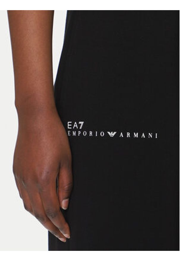 EA7 Emporio Armani Spodnie dresowe 7W000281 AF12501 UC001 Czarny Regular Fit. Kolor: czarny. Materiał: syntetyk
