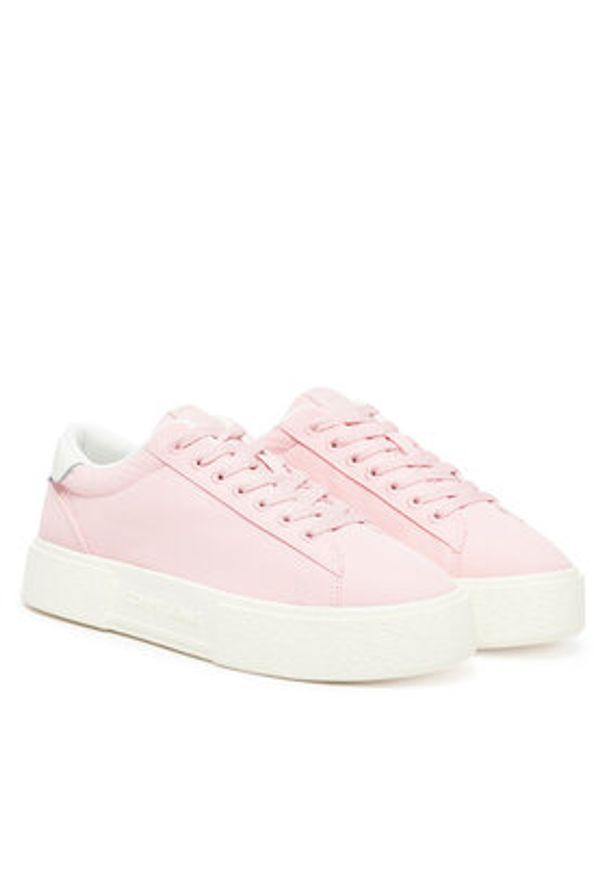Tommy Jeans Sneakersy Tjw Flatform Sneaker EN0EN02819 Różowy. Kolor: różowy. Materiał: materiał