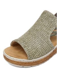 Rieker Sandały CEO-62741-52 Zielony. Kolor: zielony. Materiał: materiał #5