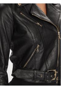 Patrizia Pepe Kurtka skórzana CO0732/L1HZ-K103 Czarny Regular Fit. Kolor: czarny. Materiał: skóra #4