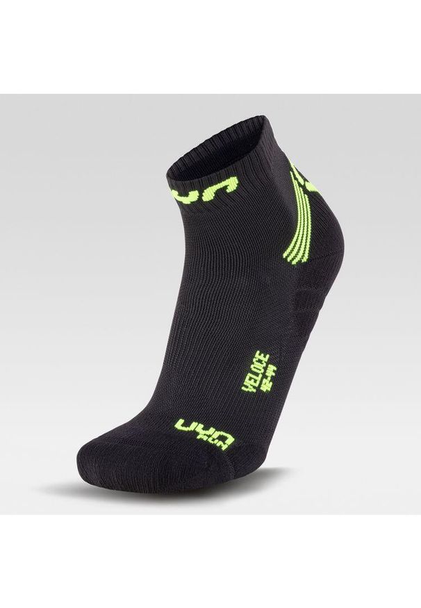 UYN - Skarpety sportowe męski Man Run Veloce Socks - czarny. Kolor: żółty, wielokolorowy, czarny. Sport: bieganie