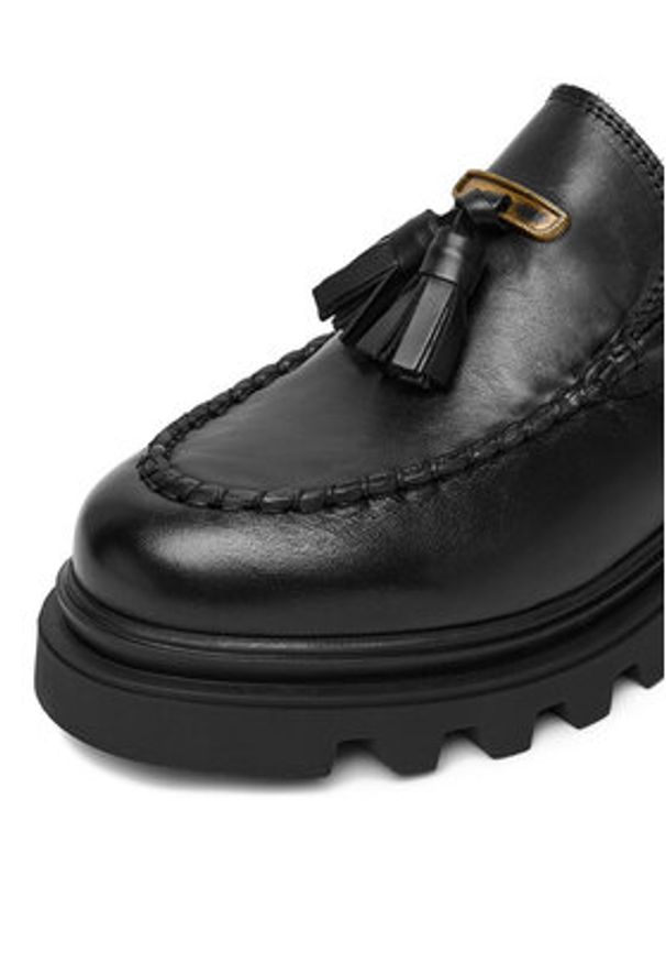 Badura Loafersy EO-AUBRE-01 Czarny. Kolor: czarny. Materiał: skóra