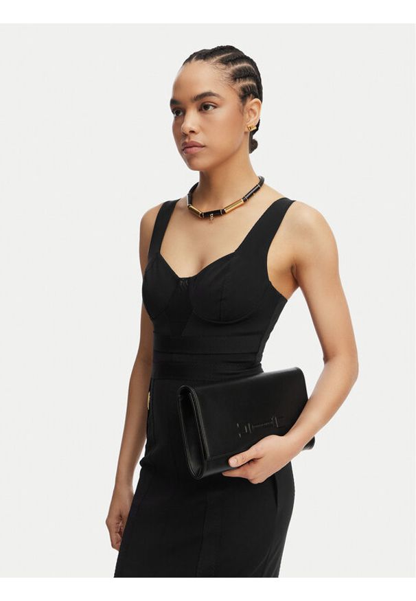 Elisabetta Franchi Torebka BS-99A-61E2-V350 Czarny. Kolor: czarny. Materiał: skórzane