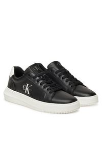 Calvin Klein Jeans Sneakersy YW0YW01872 Czarny. Kolor: czarny. Materiał: skóra