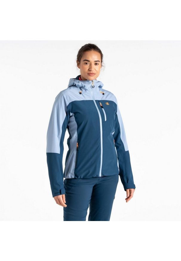 DARE 2B - Kurtka przeciwdeszczowa damska Mountain Series. Kolor: niebieski. Materiał: materiał. Sport: turystyka piesza, wspinaczka