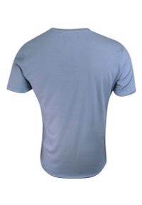 Brave Soul - T-Shirt (Koszulka) Niebieski Bez Nadruku, Okrągły Dekolt, Postrzępione Brzegi -BRAVE SOUL. Okazja: na co dzień. Kolor: niebieski. Materiał: bawełna. Styl: casual