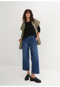 bonprix - Luźniejszy shirt z długim rękawem. Kolor: czarny. Długość rękawa: długi rękaw. Długość: długie #2