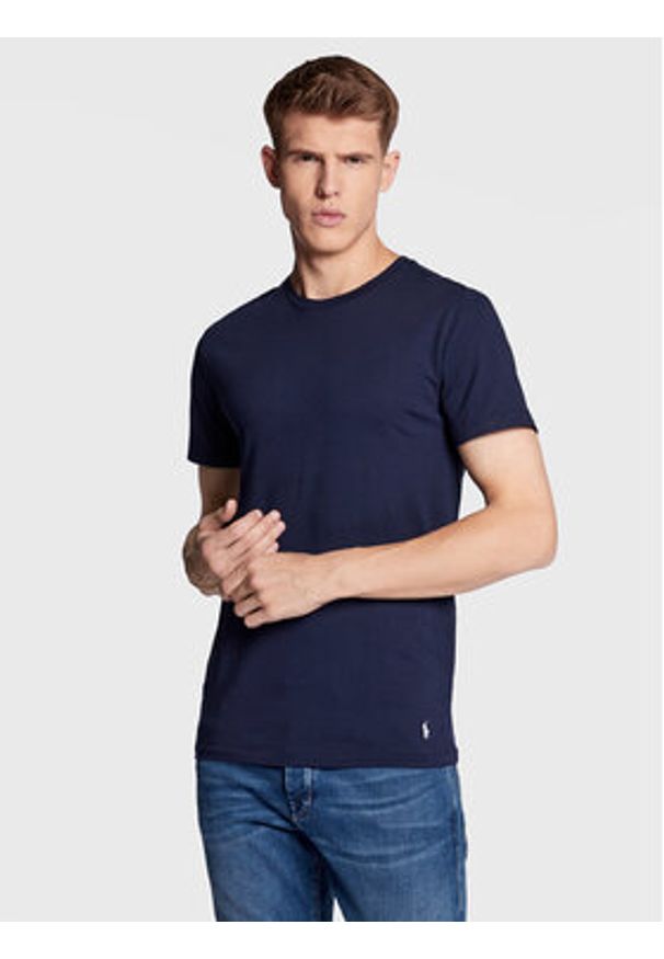 Polo Ralph Lauren Komplet 3 t-shirtów 714830304015 Granatowy Regular Fit. Typ kołnierza: polo. Kolor: niebieski. Materiał: bawełna