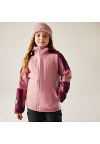 Regatta - Kurtka dziewczęca 3 w 1 Trekktain II. Kolor: fioletowy. Materiał: tkanina, puch. Sport: turystyka piesza #1