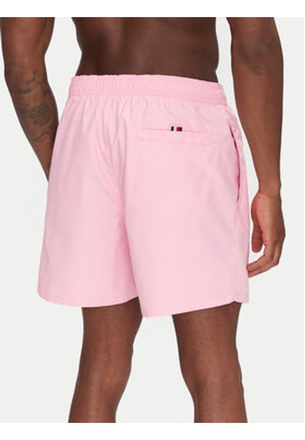 TOMMY HILFIGER - Tommy Hilfiger Szorty kąpielowe UM0UM03258 Różowy Regular Fit. Kolor: różowy. Materiał: syntetyk