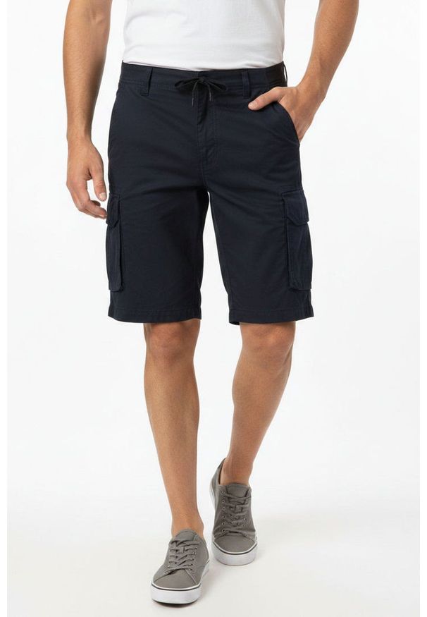 Brave Soul - Spodnie Męskie, Granatowe Szorty, Krótkie, Bojówki, Bawełniane, Casualowe -BRAVE SOUL. Okazja: na co dzień. Kolor: niebieski. Materiał: bawełna. Długość: krótkie. Styl: casual